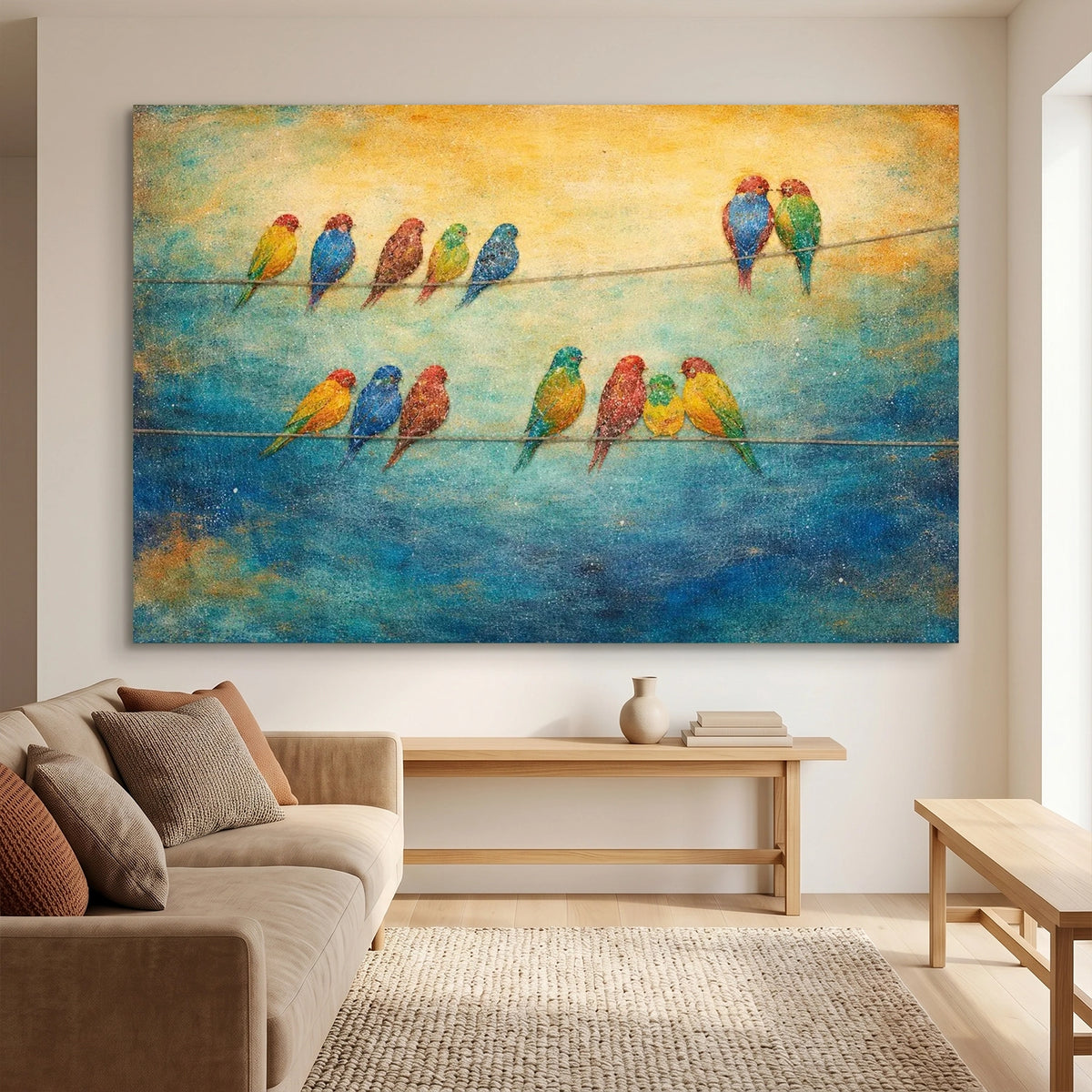 Abstract Animal Bird Wall Art #AN046