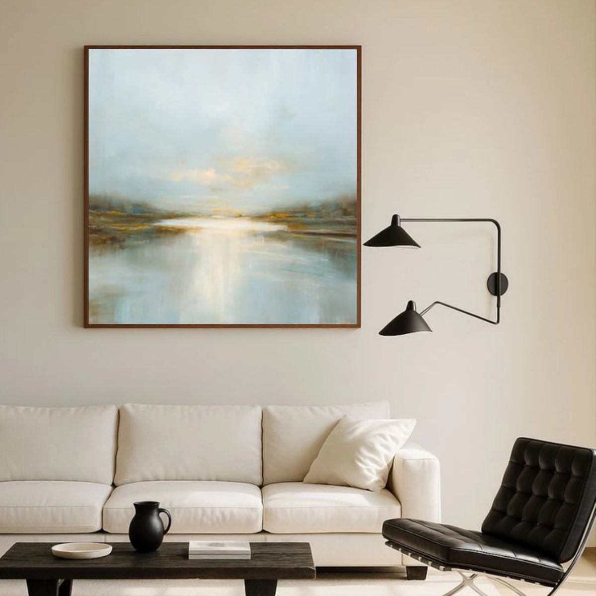 Abstract Ocean And Sky Wall Art #OS003