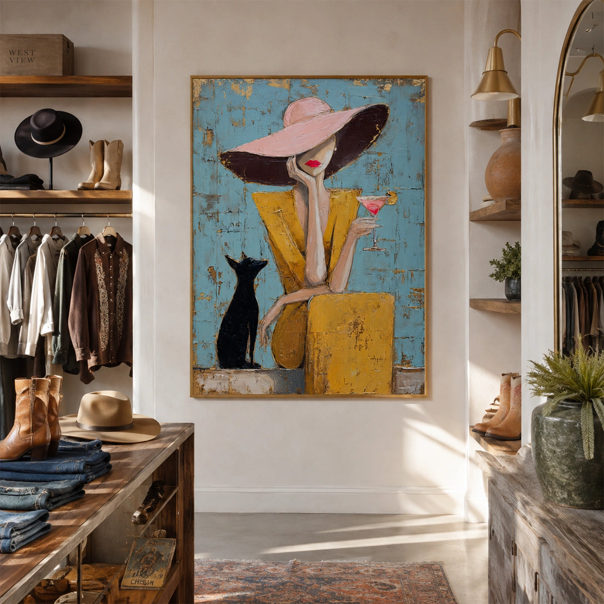 Western Cowboy Wall Art #AC036