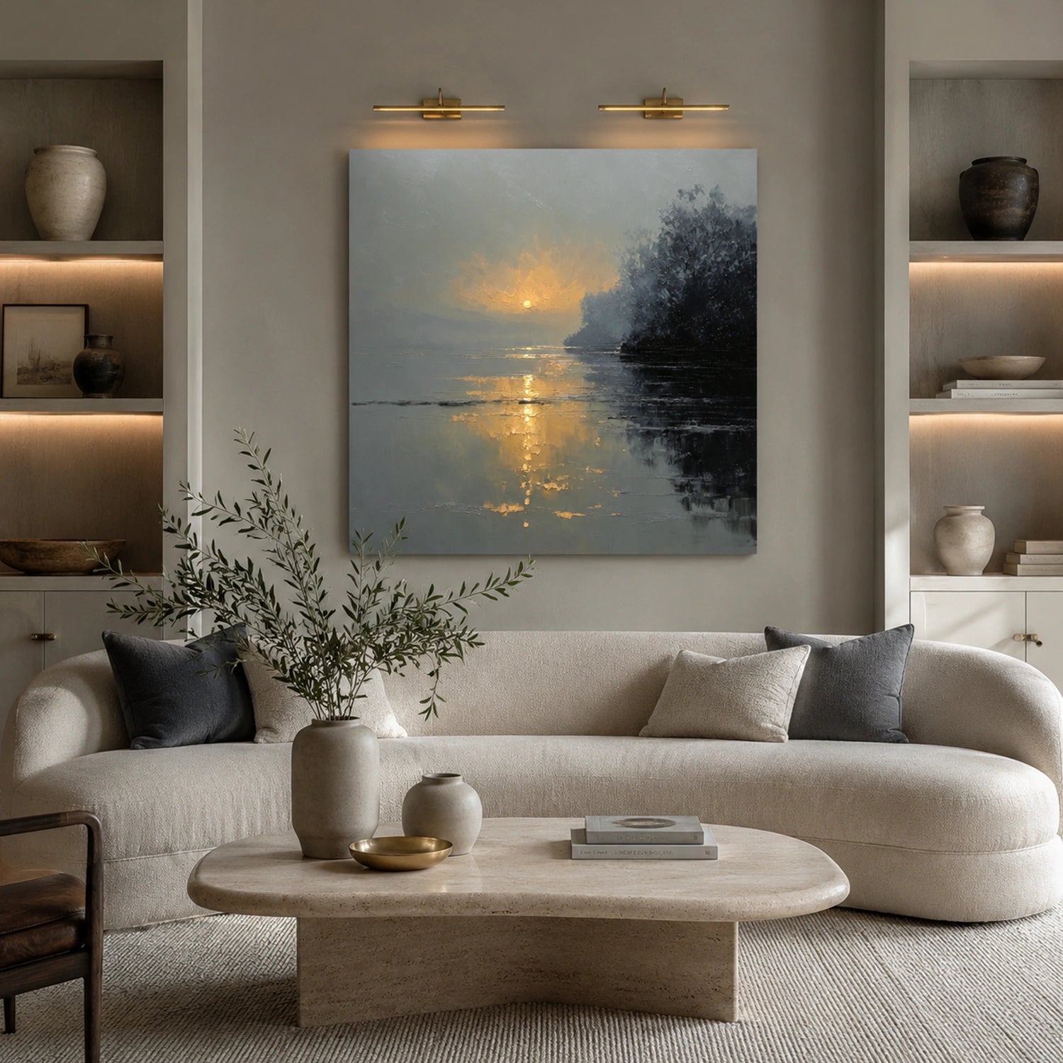 Abstract Ocean And Sky Wall Art #OS092
