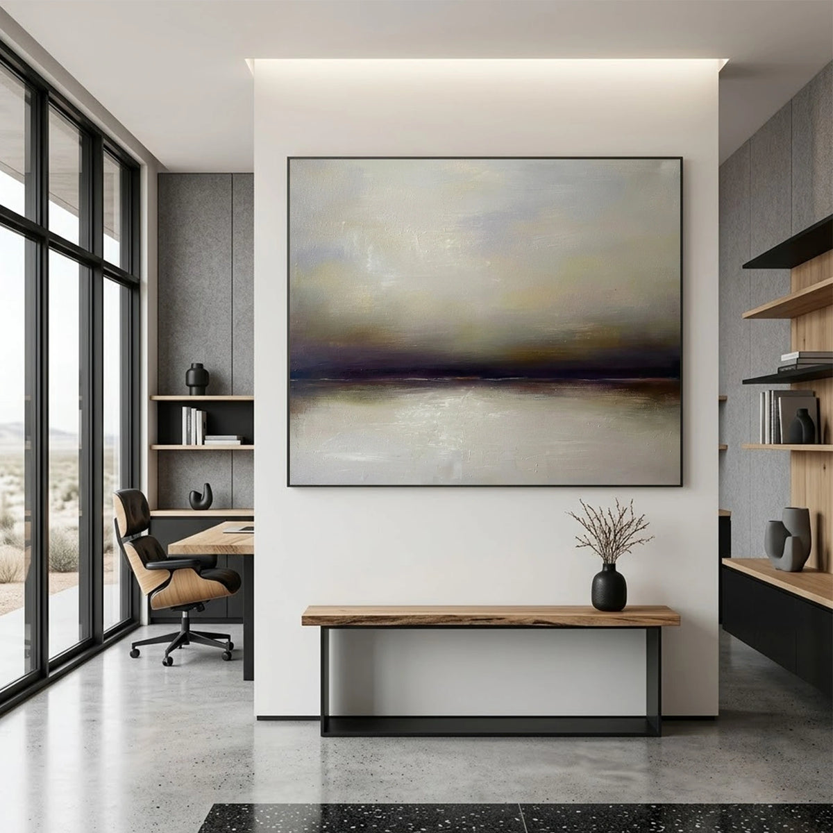 Abstract Ocean And Sky Wall Art #OS108