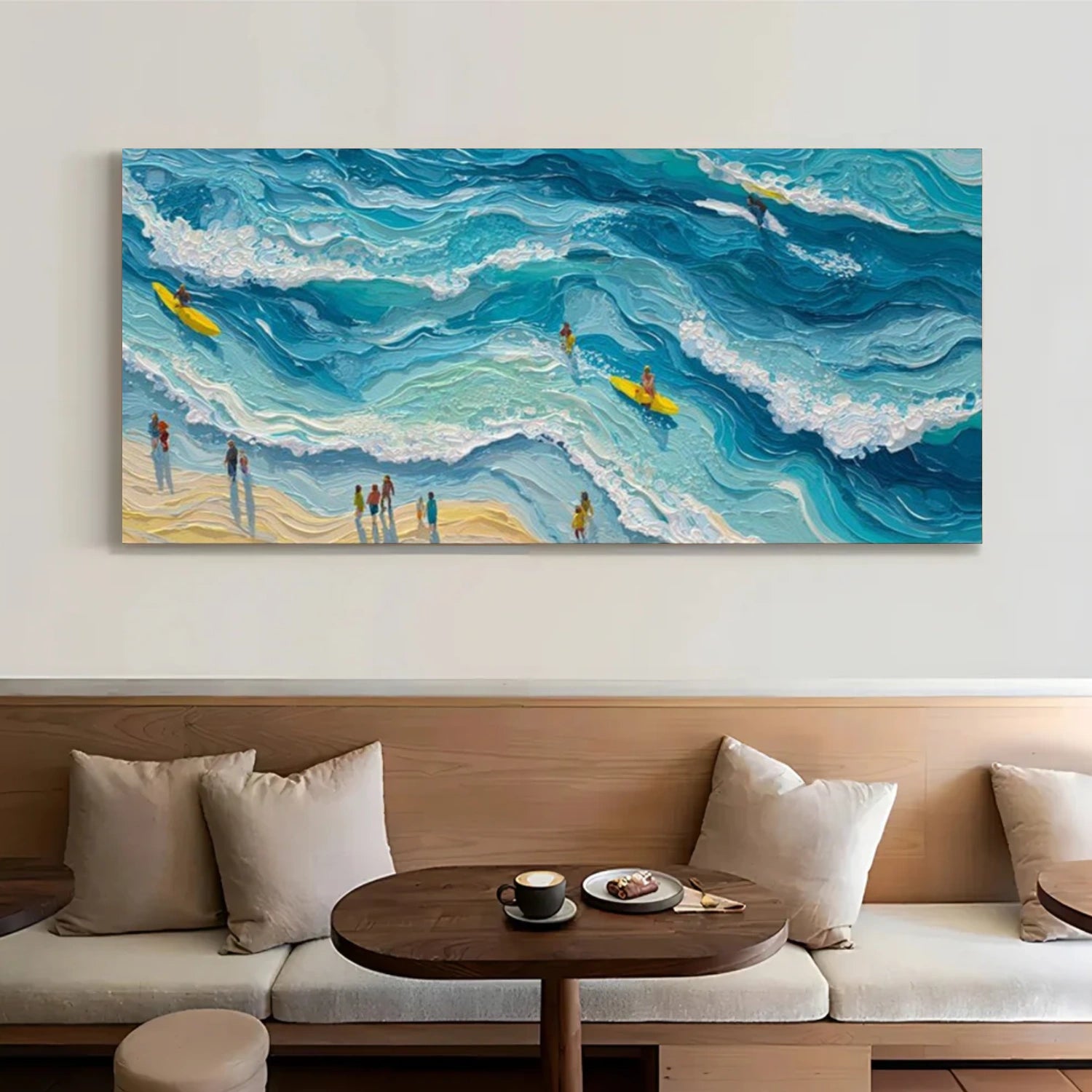 Surfing Sports Textured Wall Art #SC049