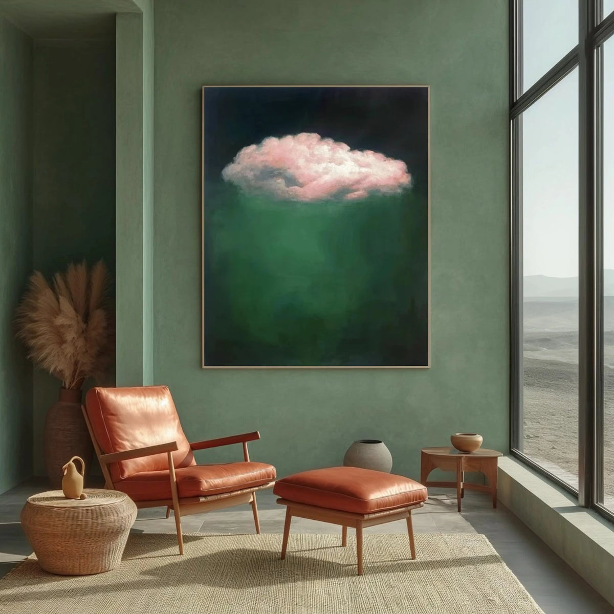 Abstract Ocean And Sky Wall Art #OS025