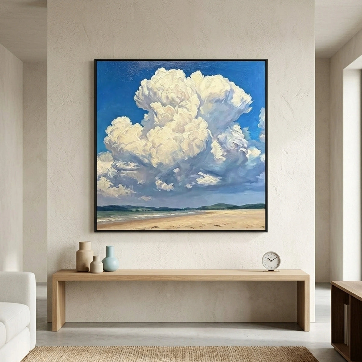 Abstract Ocean And Sky Wall Art #OS010
