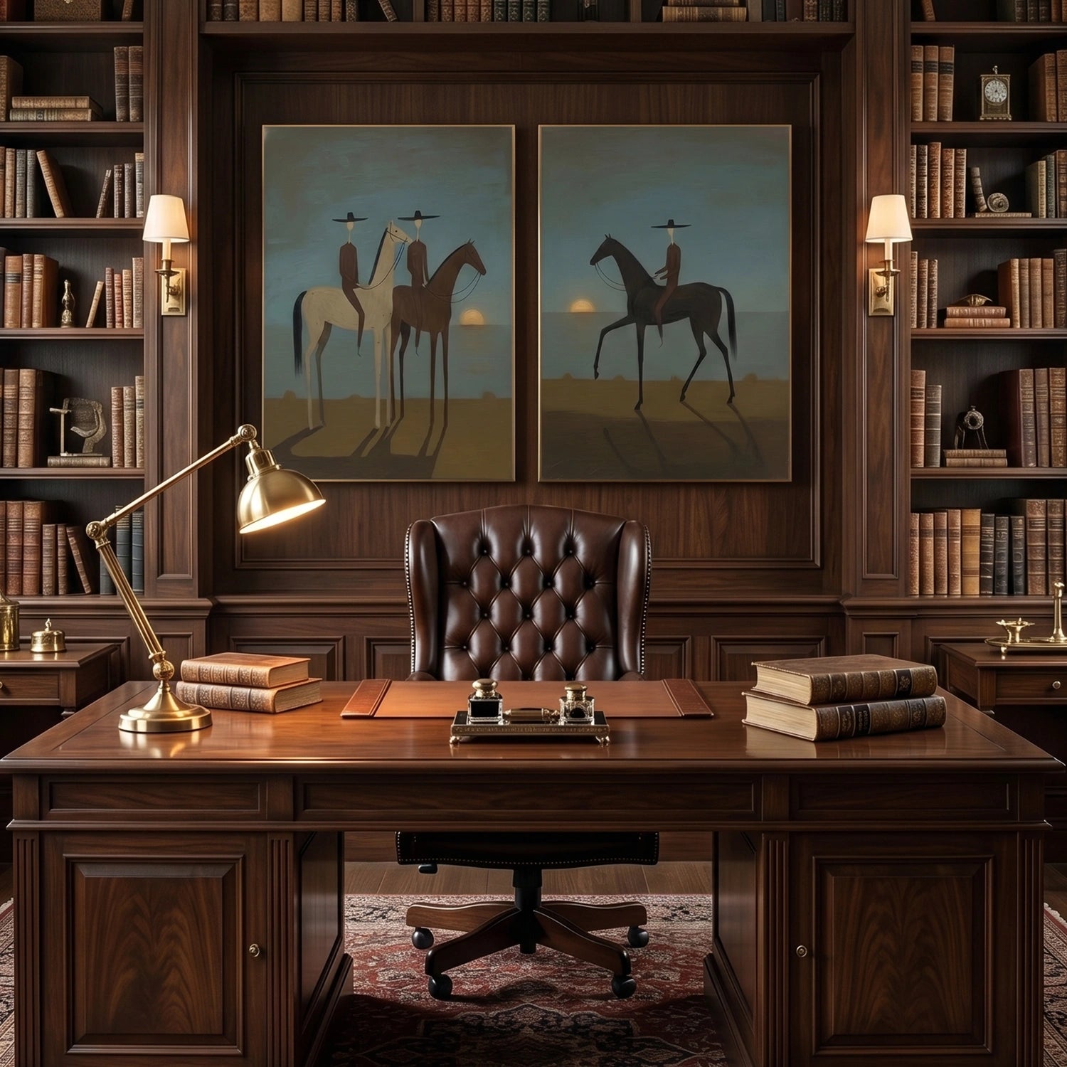 Western Cowboy Wall Art Set of 2 #AC103