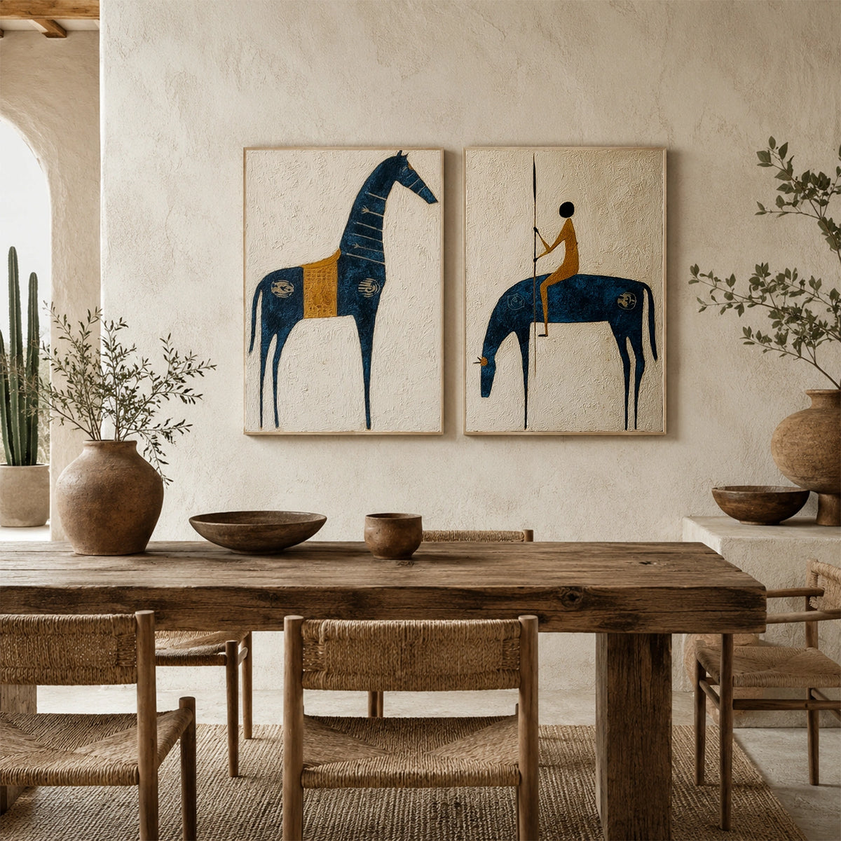 Western Cowboy Wall Art Set of 2 #AC005
