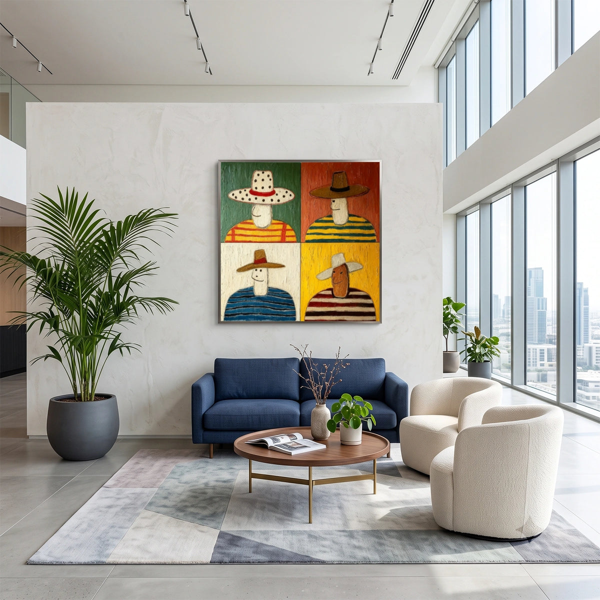 Abstract Portrait Wall Art #LA043