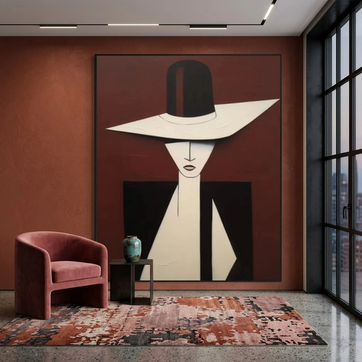 Abstract Portrait Wall Art #LA036