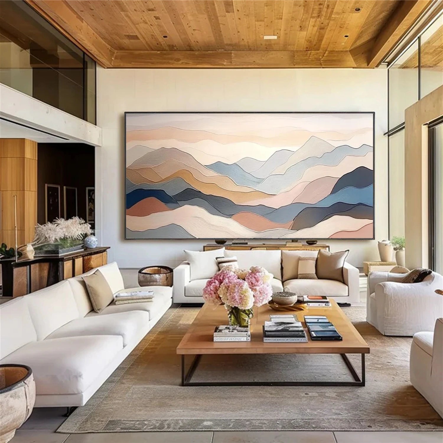 Abstract Mountain Wall Art #MM015
