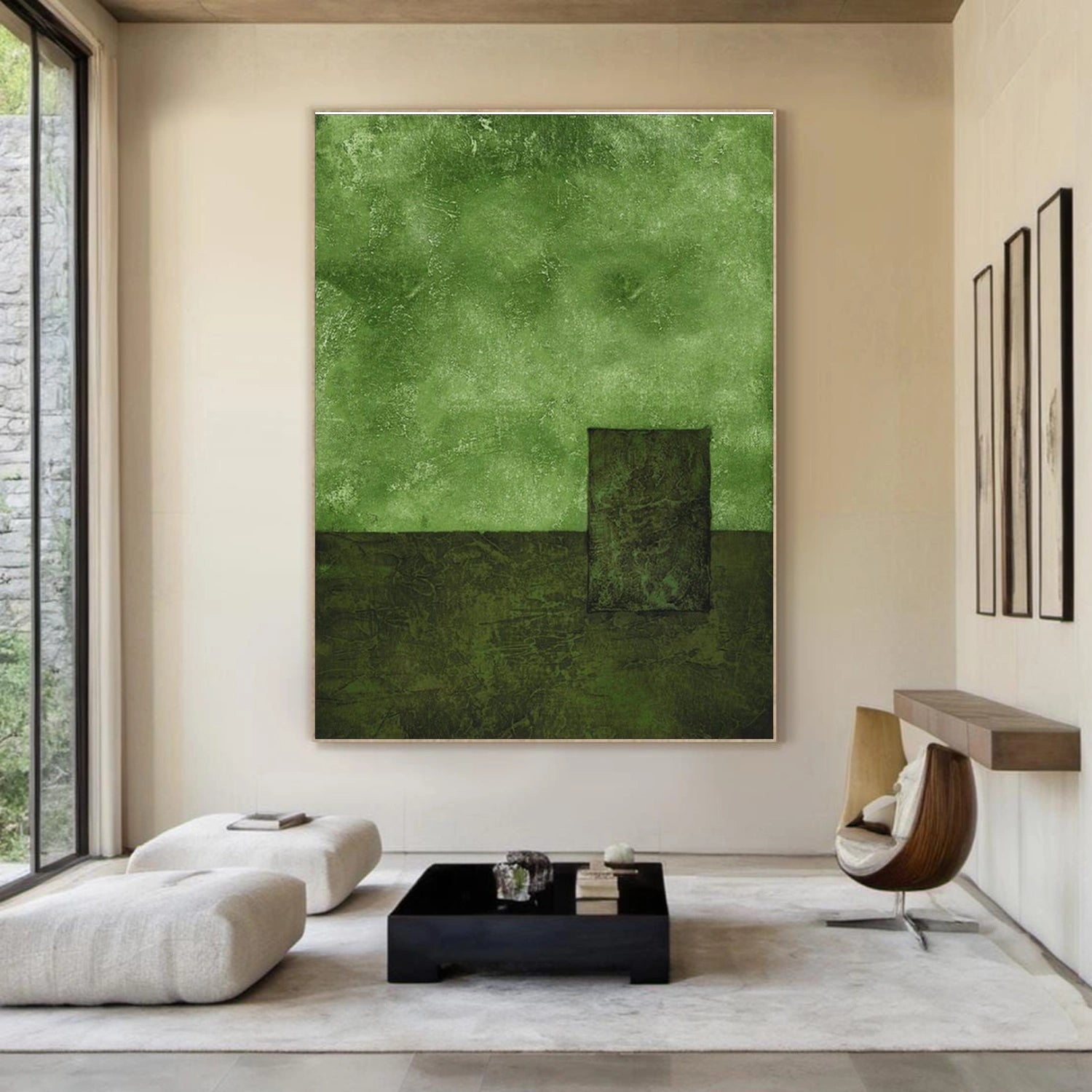 Green Wabi Sabi Wall Art #WS007