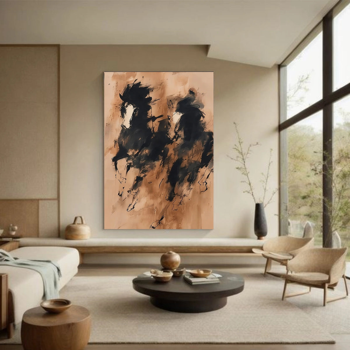 Abstract Animal Horse Wall Art #AN023