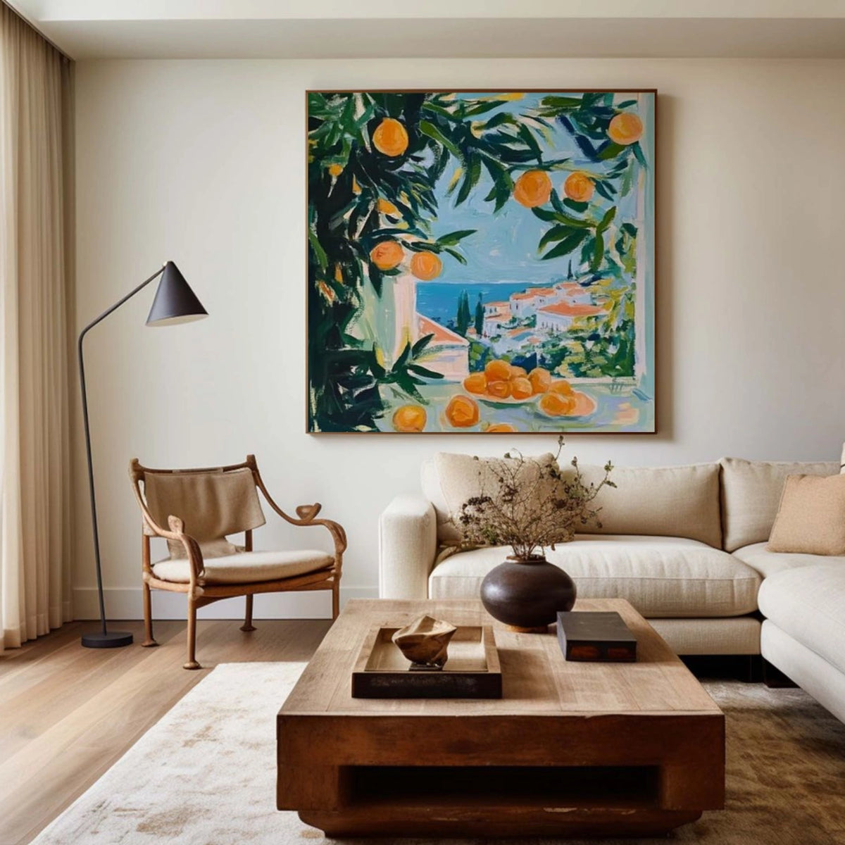 Colorful Abstract Flower And Tree Wall Art #FT020