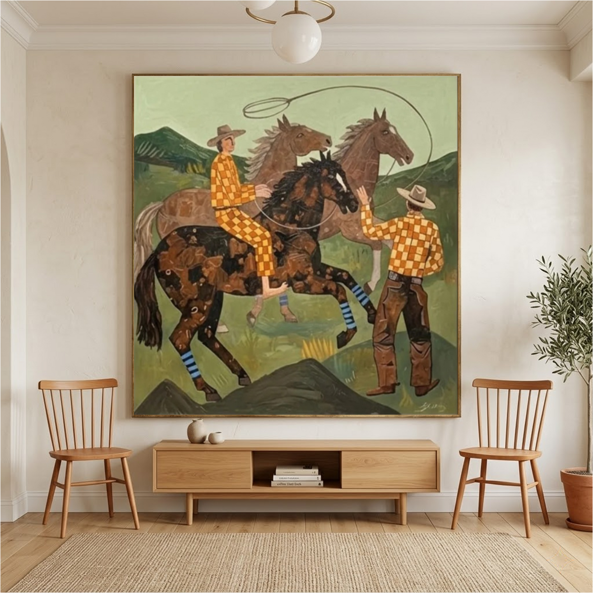 Western Cowboy Wall Art #AC 147