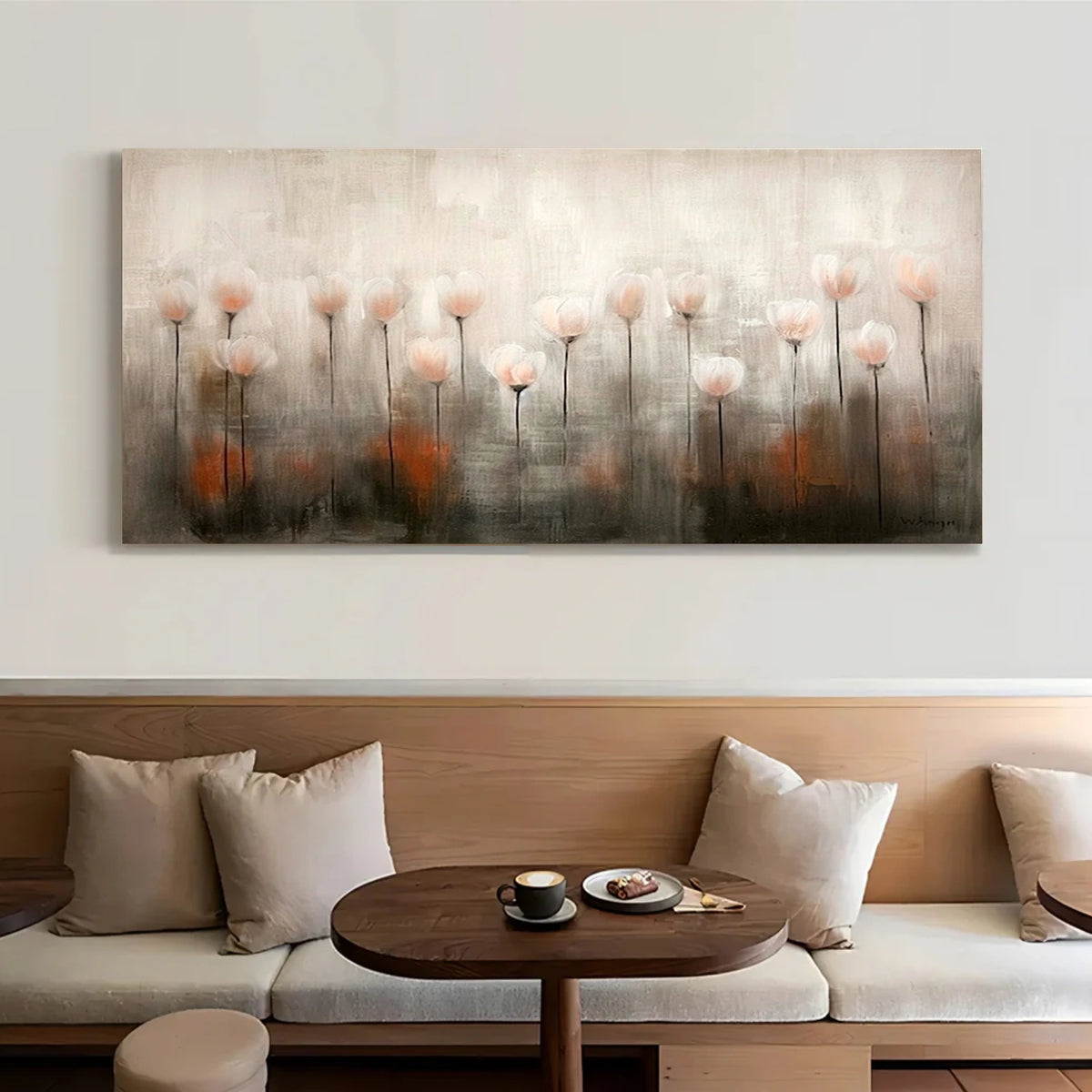 Abstract Flower And Tree Wall Art #FT043