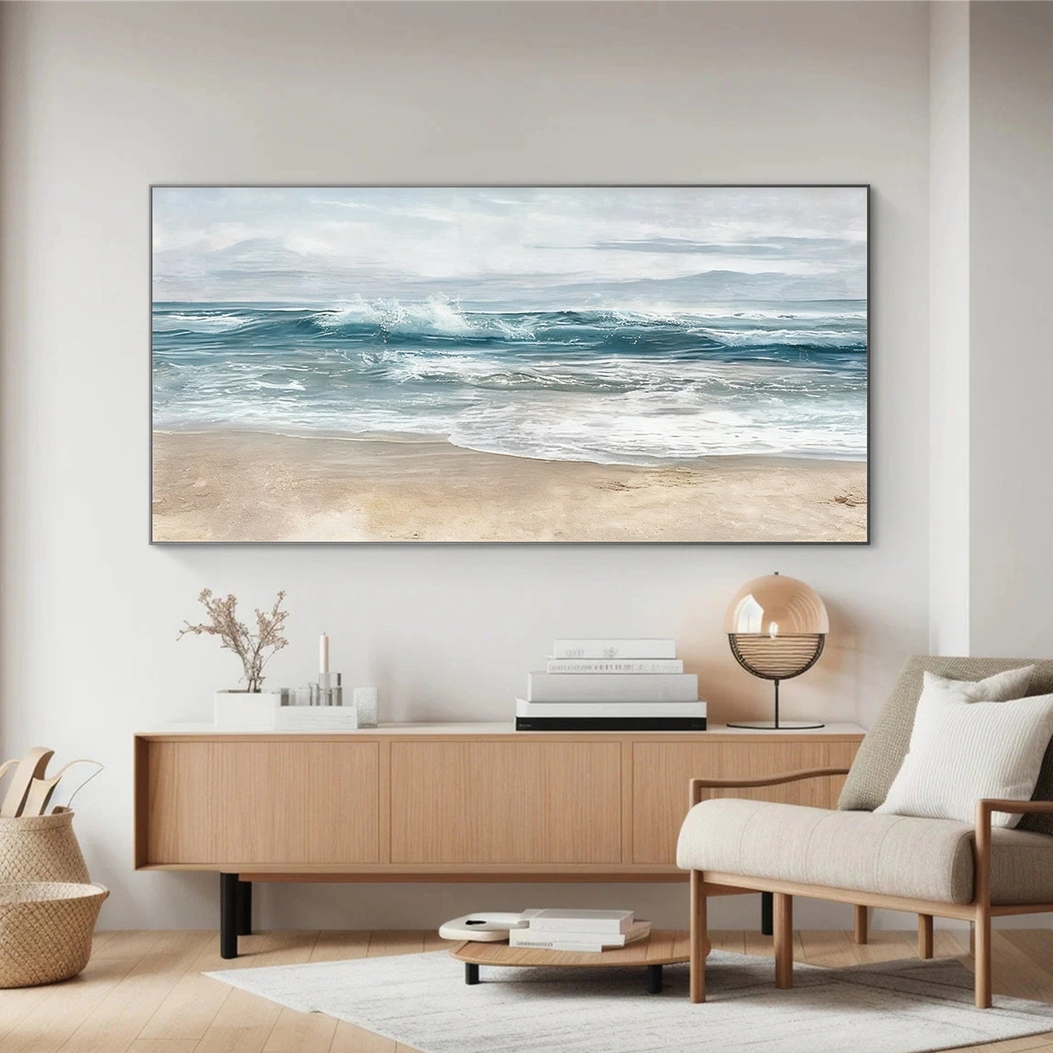 Abstract Ocean And Sky Wall Art #OS107