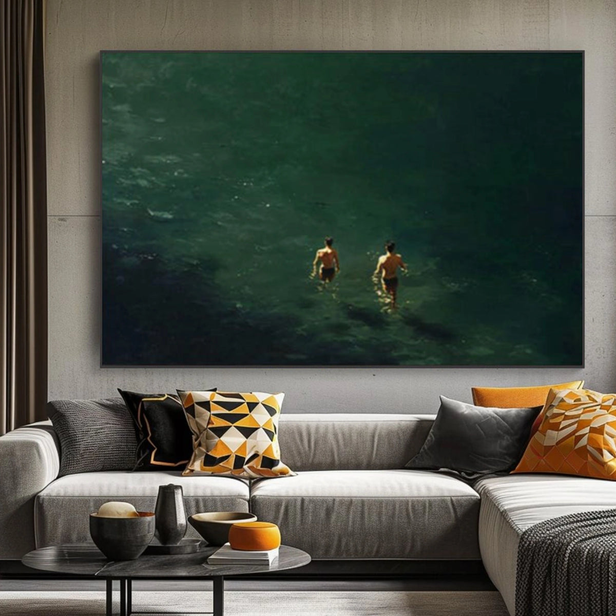 Abstract Ocean And Sky Wall Art #OS100
