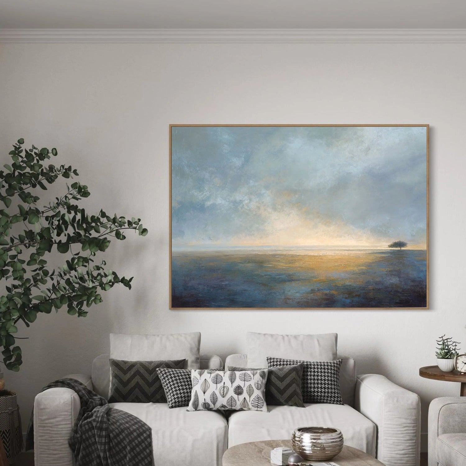 Abstract Ocean And Sky Wall Art #OS102