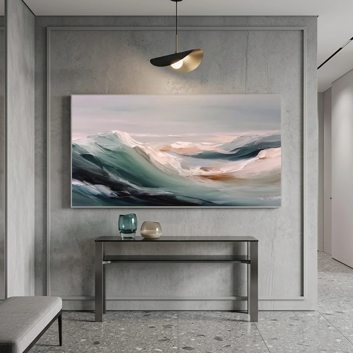 Abstract Ocean And Sky Wall Art #OS111