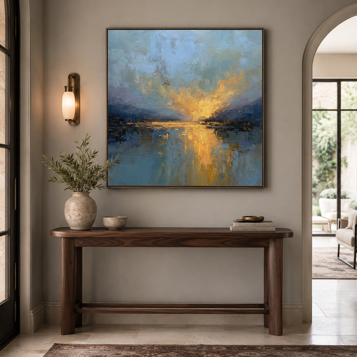 Abstract Ocean And Sky Wall Art #OS091