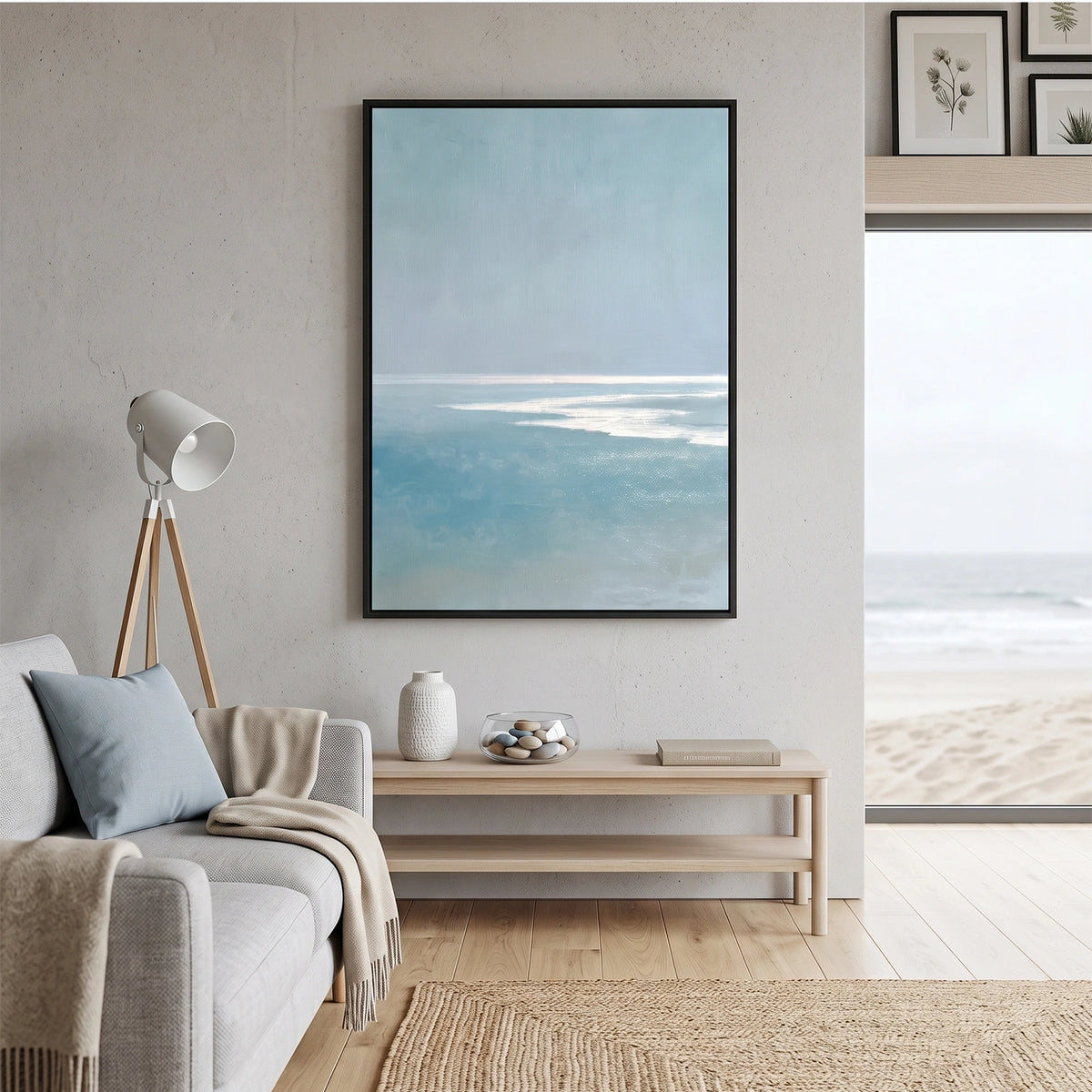 Abstract Ocean And Sky Wall Art #OS122