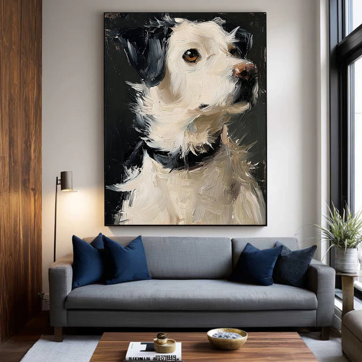 Abstract Animal Dog Wall Art #AN011