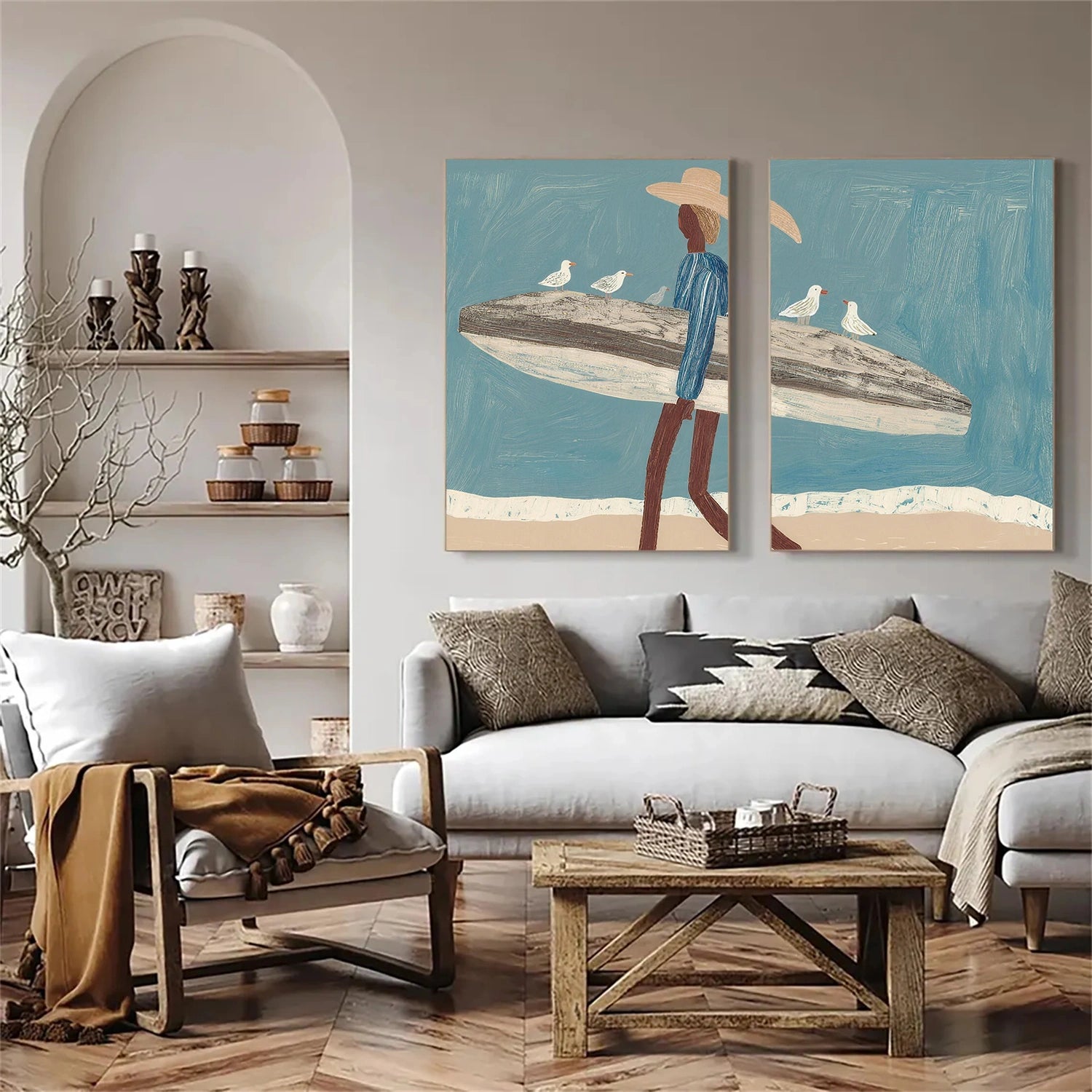 Surfing Sports Wall Art Set of 2 #SC053