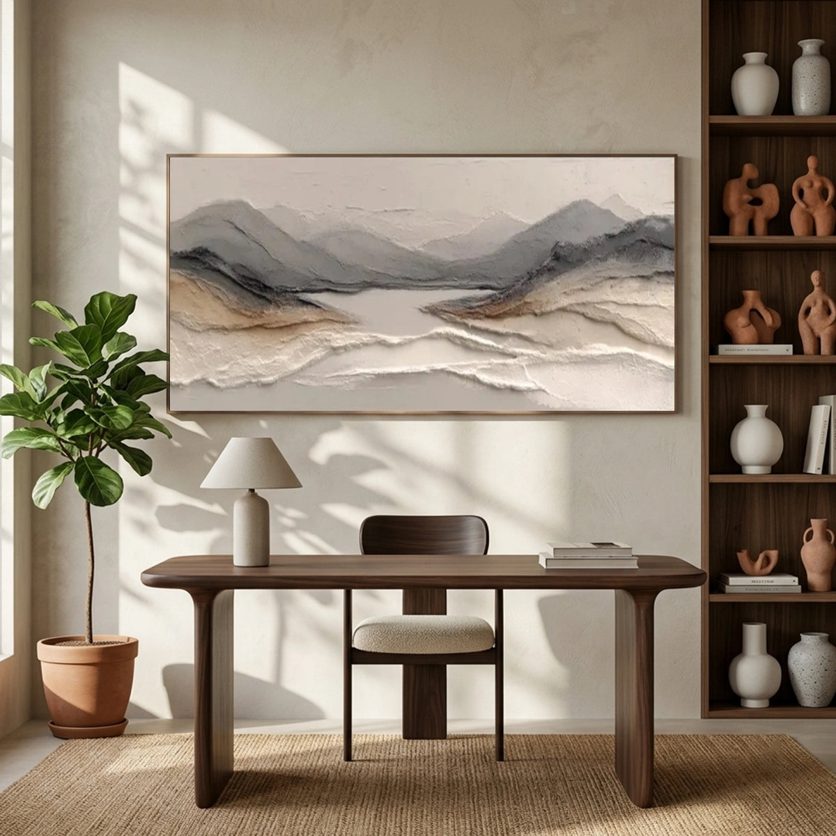 Abstract Mountain Textured Wall Art #MM019