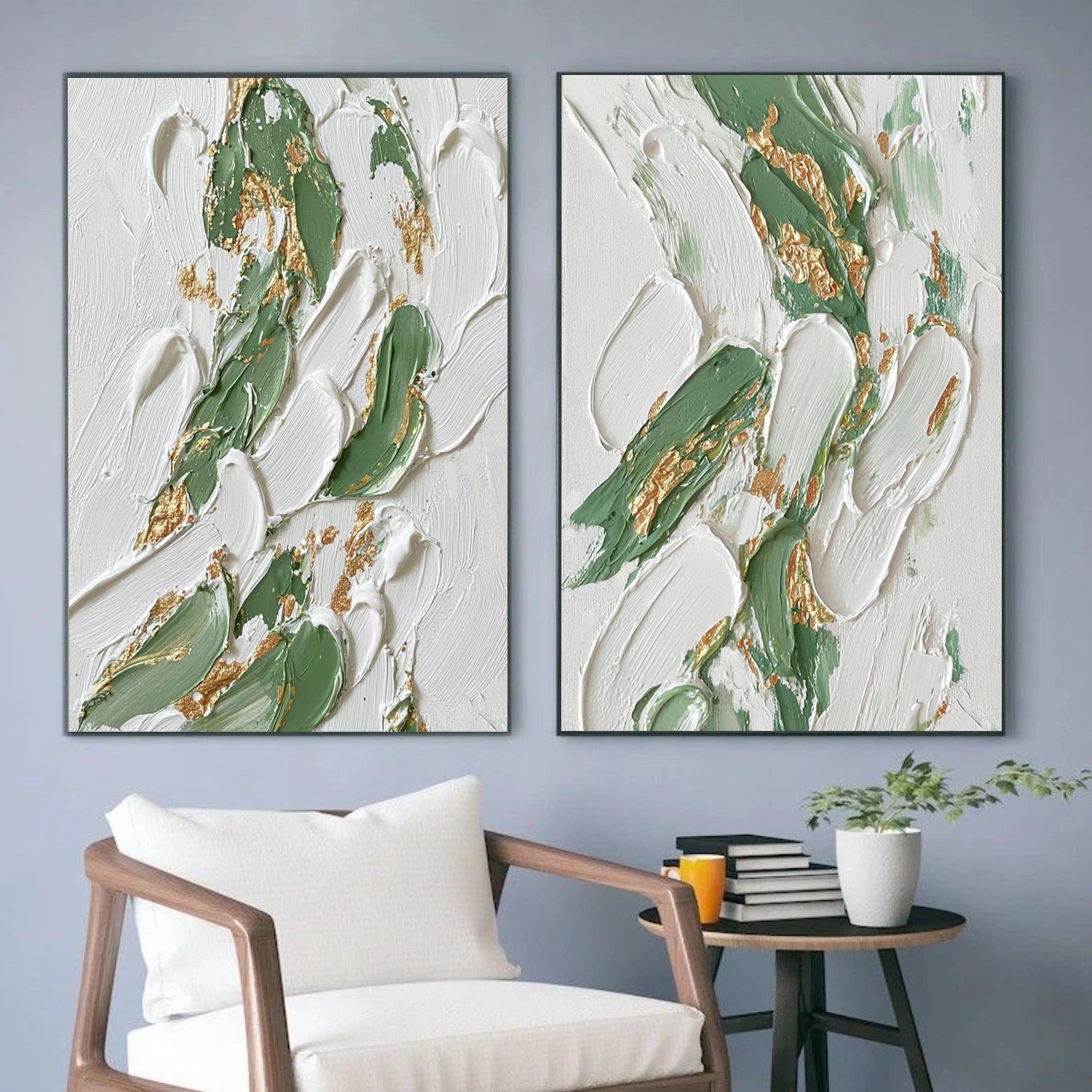 Abstract Textured Wall Art Set of 2 #AW030