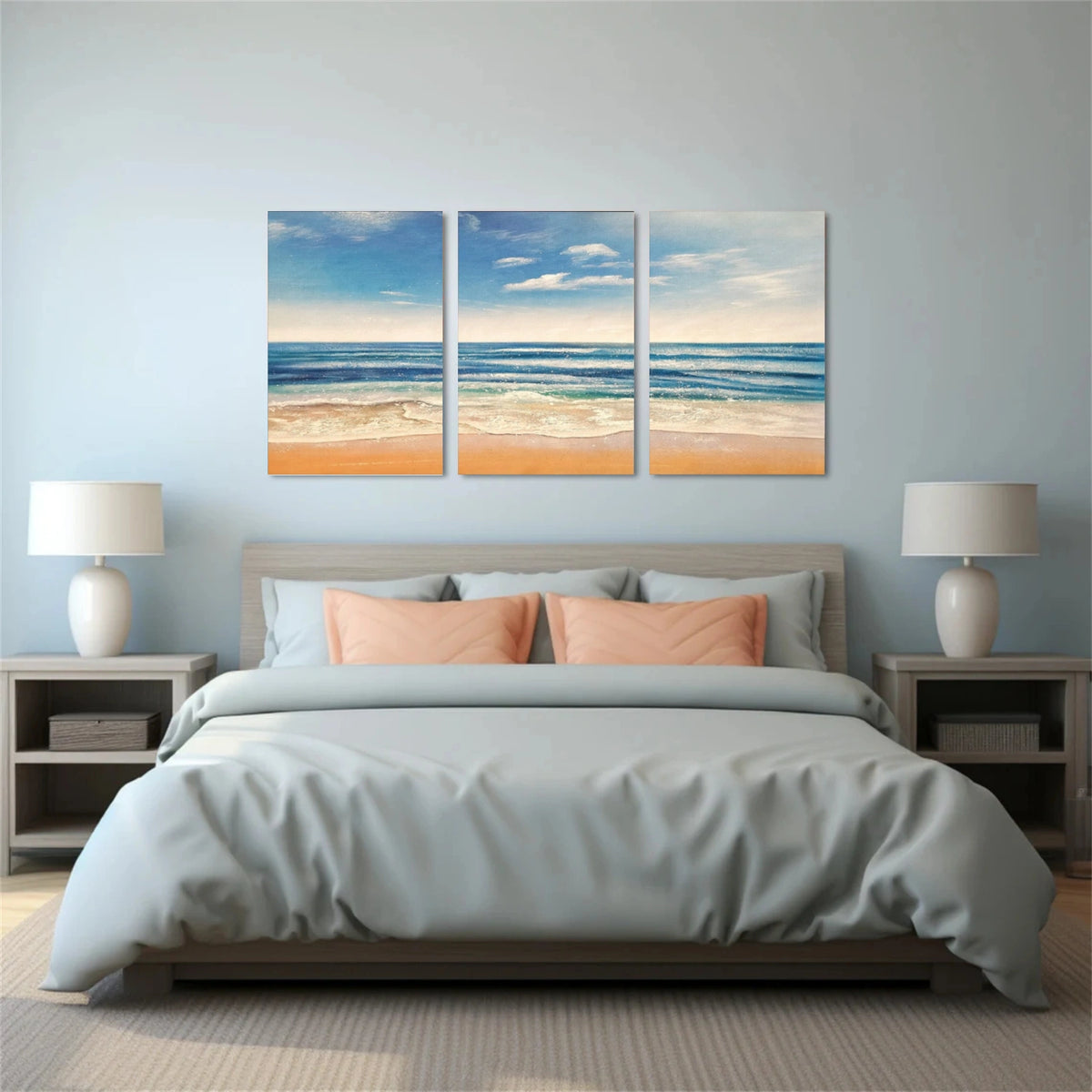 Abstract Ocean And Sky Wall Art Set of 3 #OS141