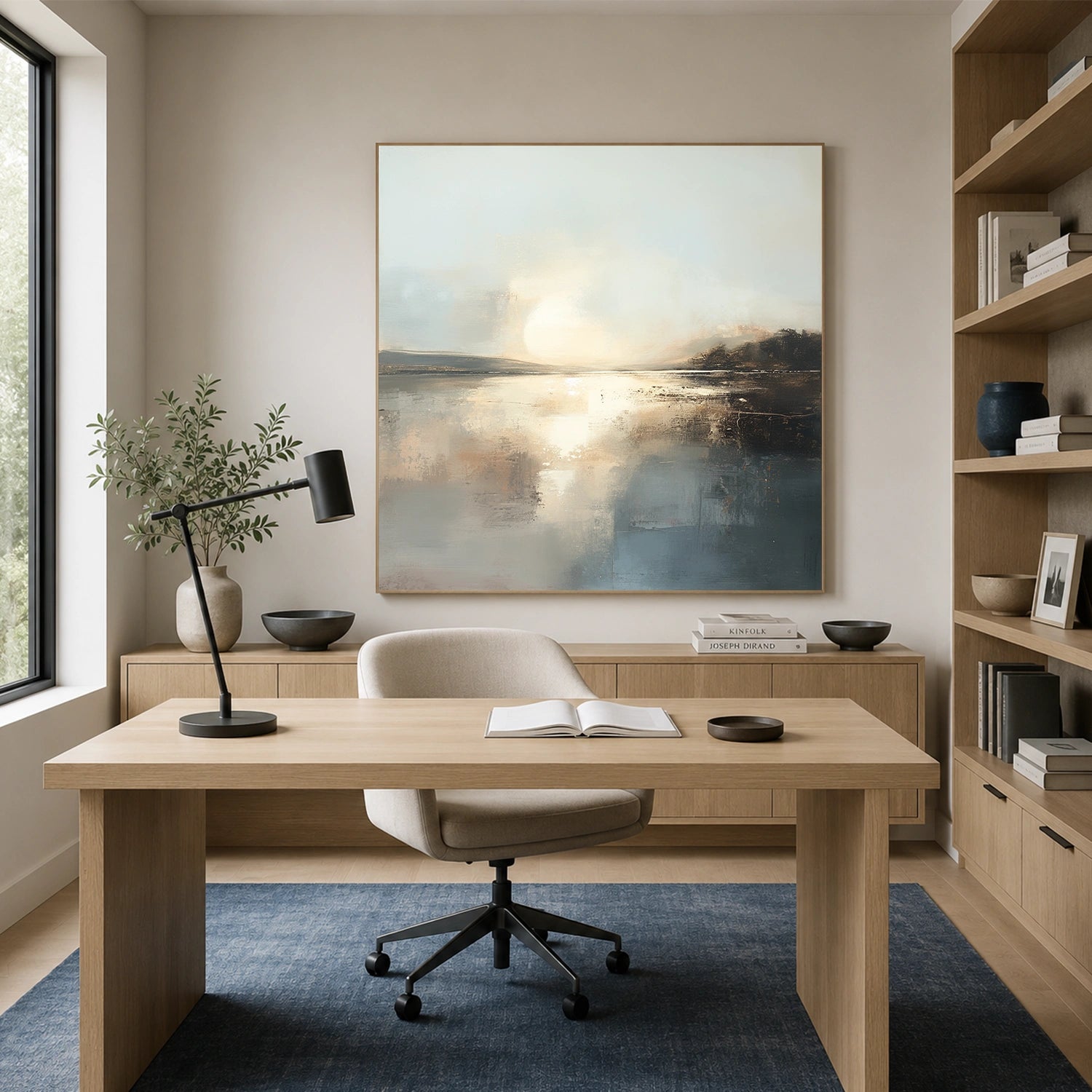 Abstract Ocean And Sky Wall Art #OS116