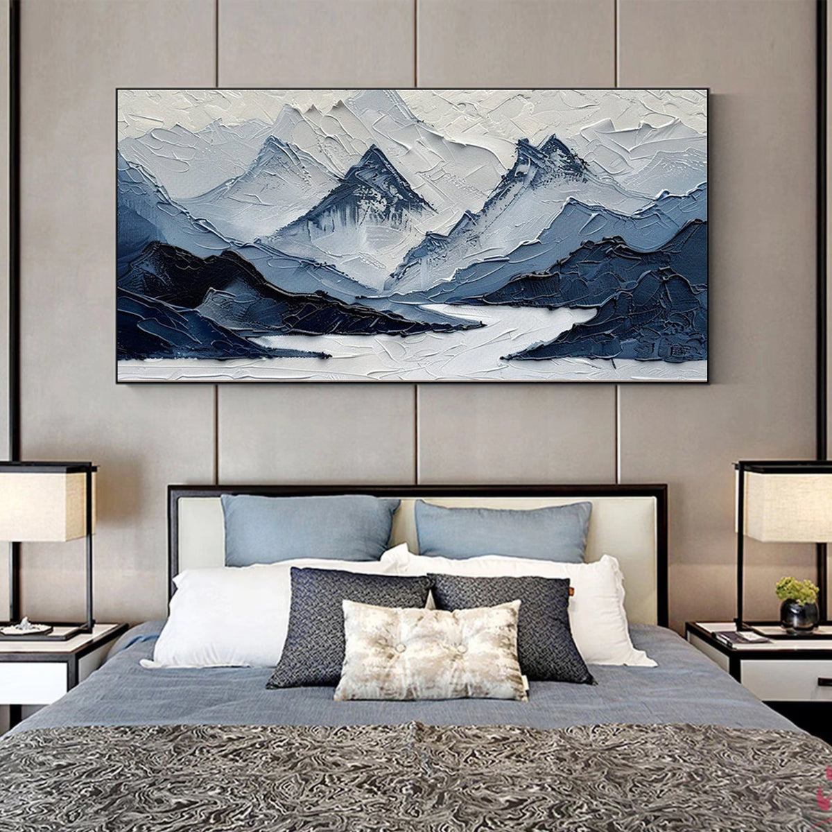 Abstract Mountain Textured Wall Art #MM016