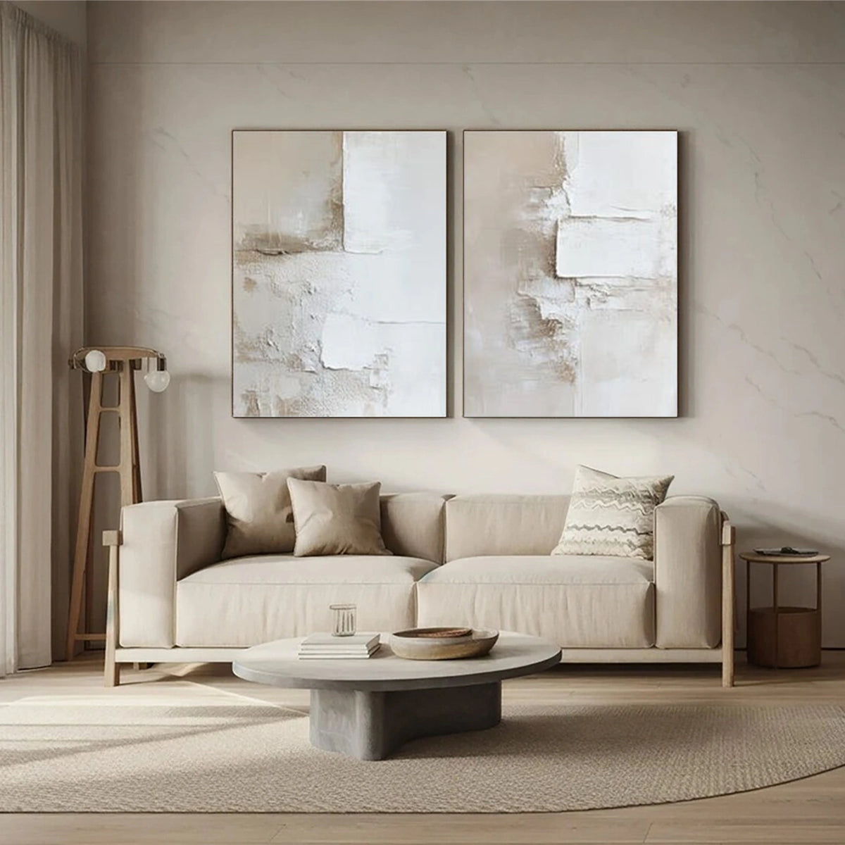Abstract Textured Wall Art Set of 2 #AW003