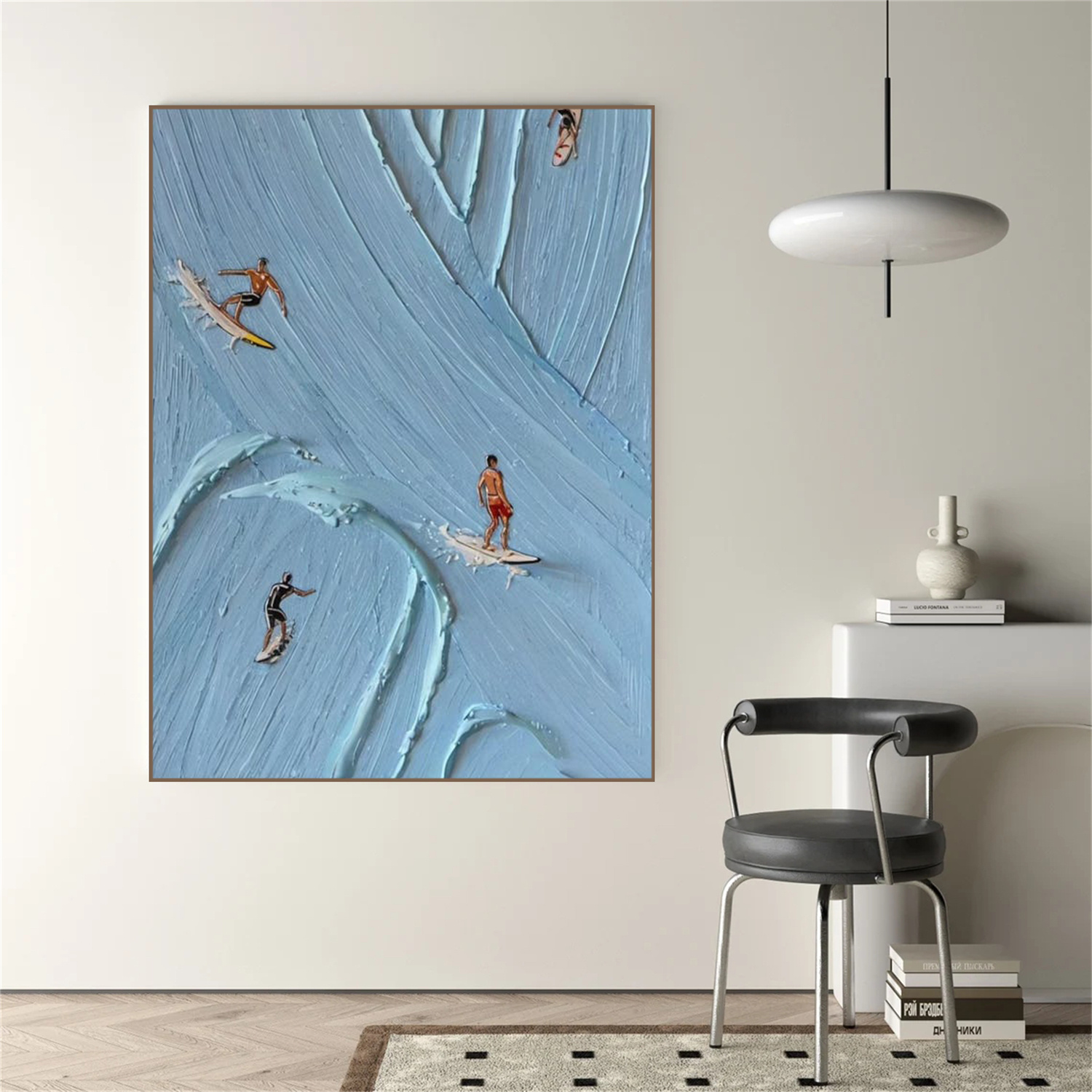 Surfing Sports Textured Wall Art #SC010