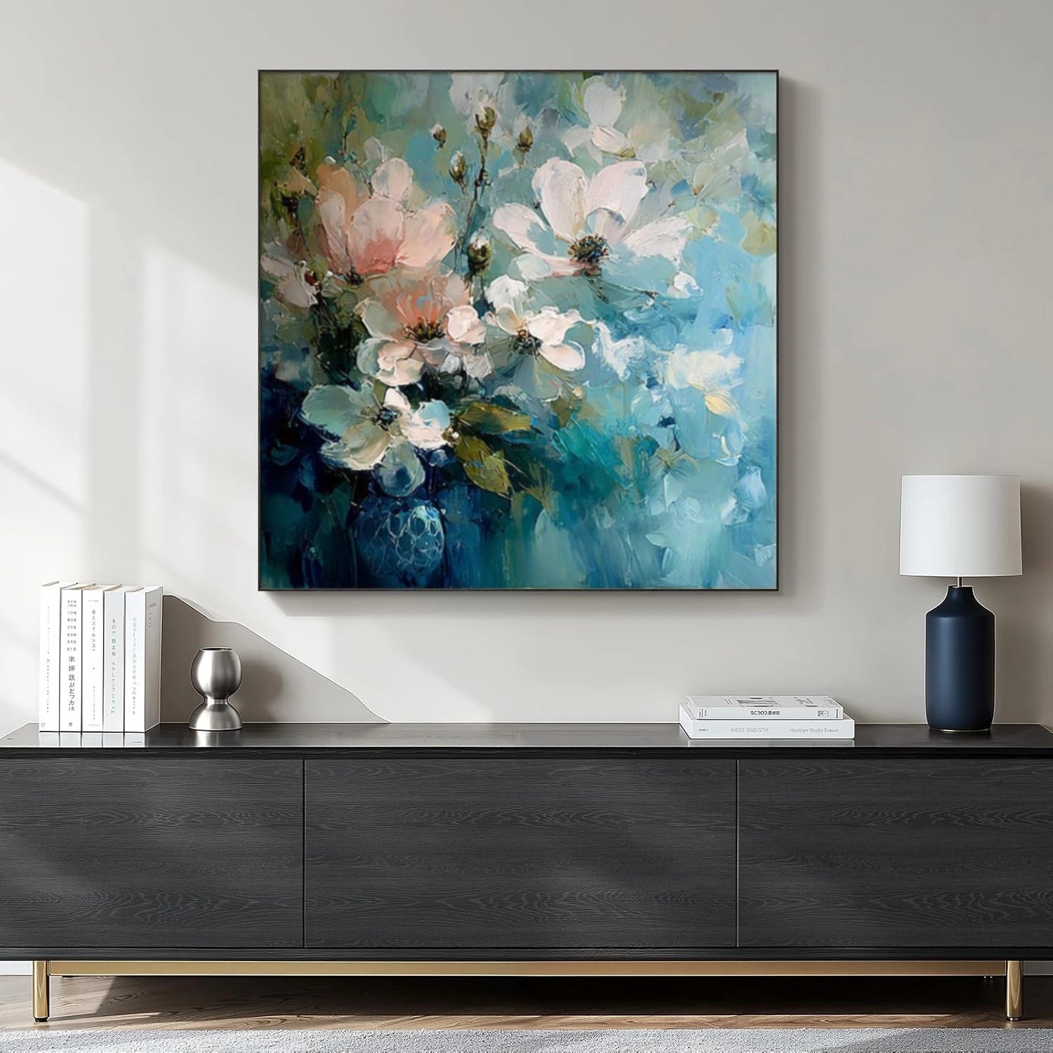 Abstract Flower And Tree Textured Wall Art #FT029