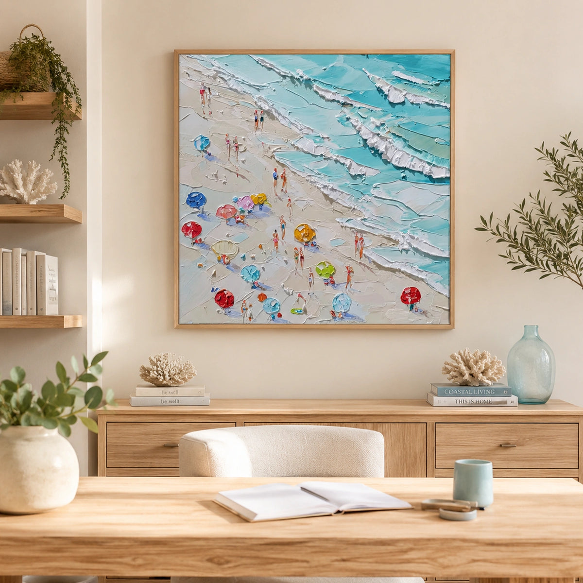 Abstract Ocean And Sky Wall Art #OS020