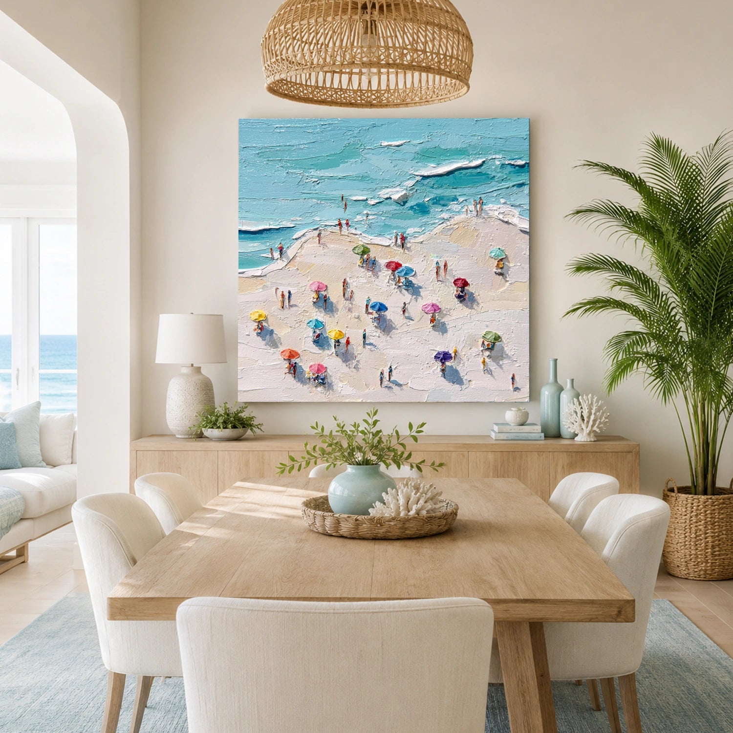 Abstract Ocean And Sky Wall Art #OS016
