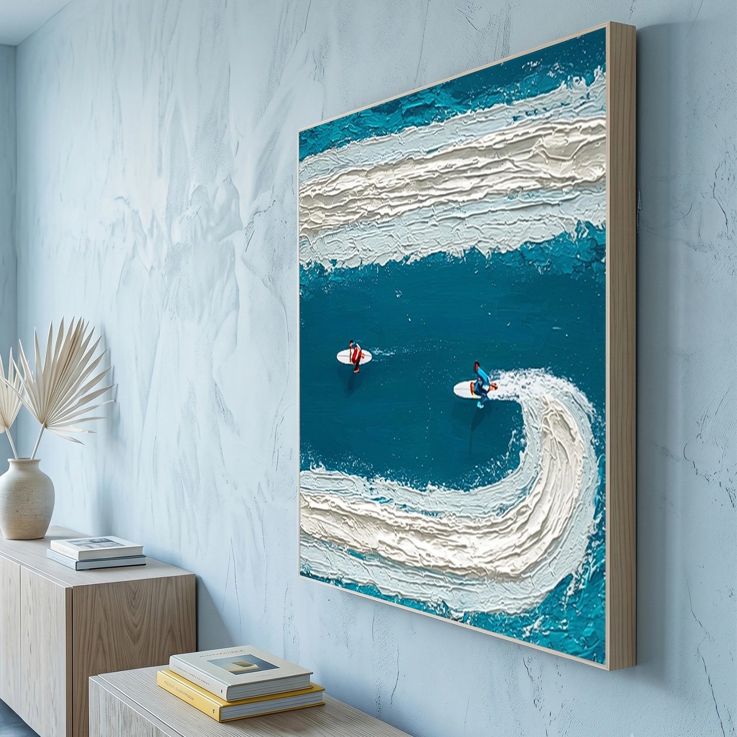 Surfing Sports Textured Wall Art #SC026