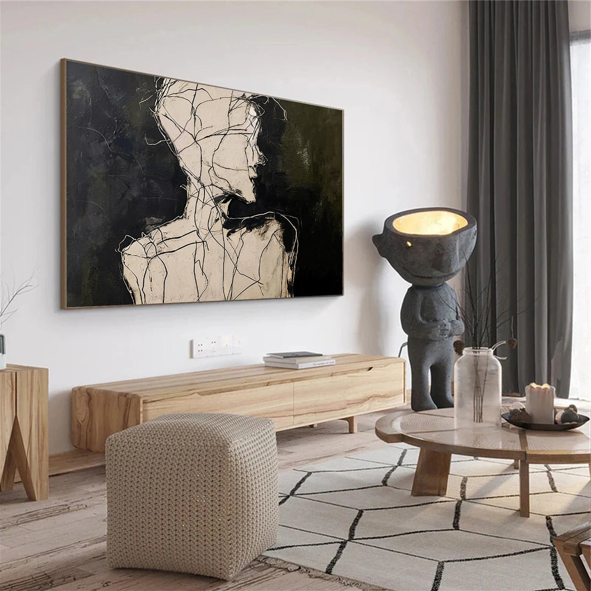 Abstract Portrait Wall Art #LA014