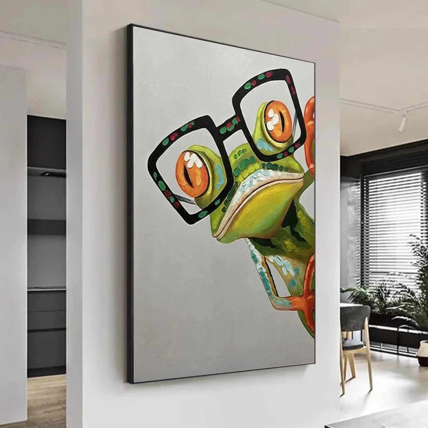Abstract Animal Frog Wall Art #AN003