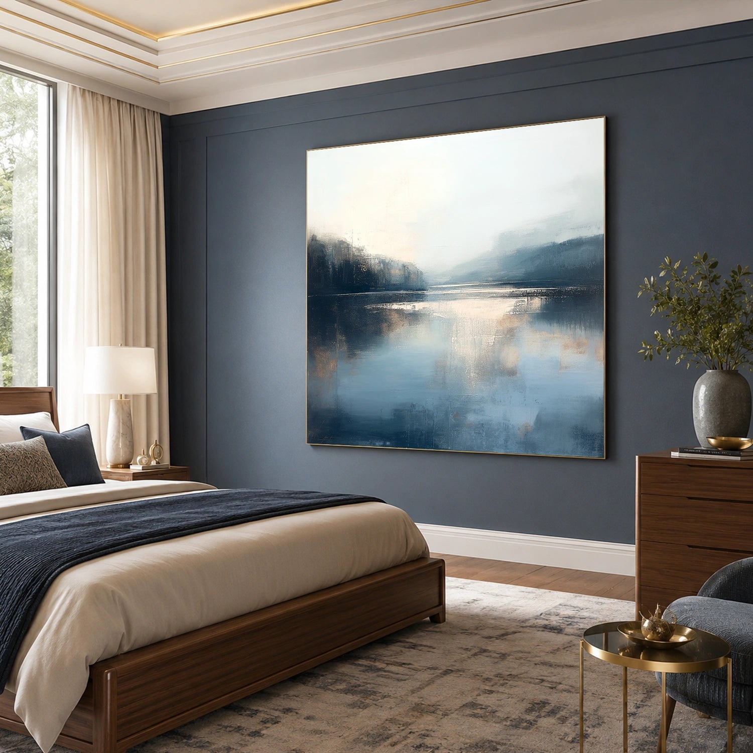 Abstract Ocean And Sky Wall Art #OS083