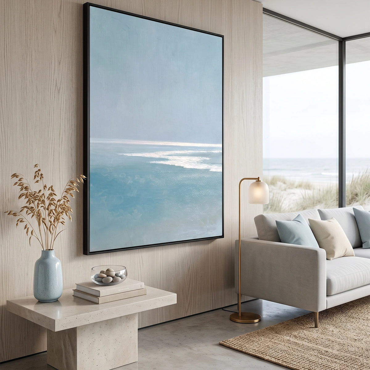 Abstract Ocean And Sky Wall Art #OS122