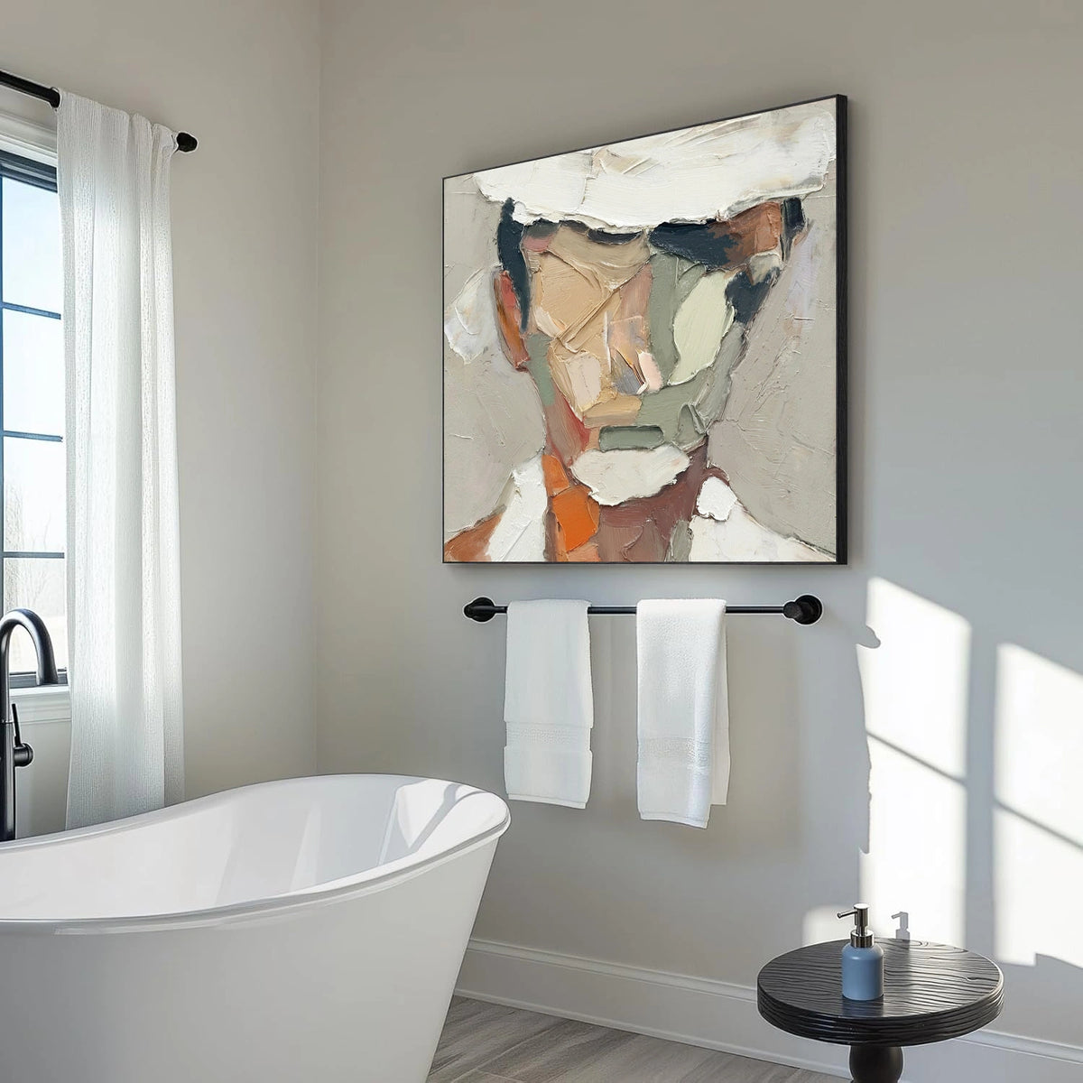 Abstract Portrait Textured Wall Art #LA024
