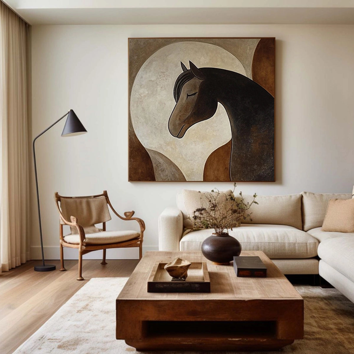 Abstract Animal Horse Wall Art #AN034