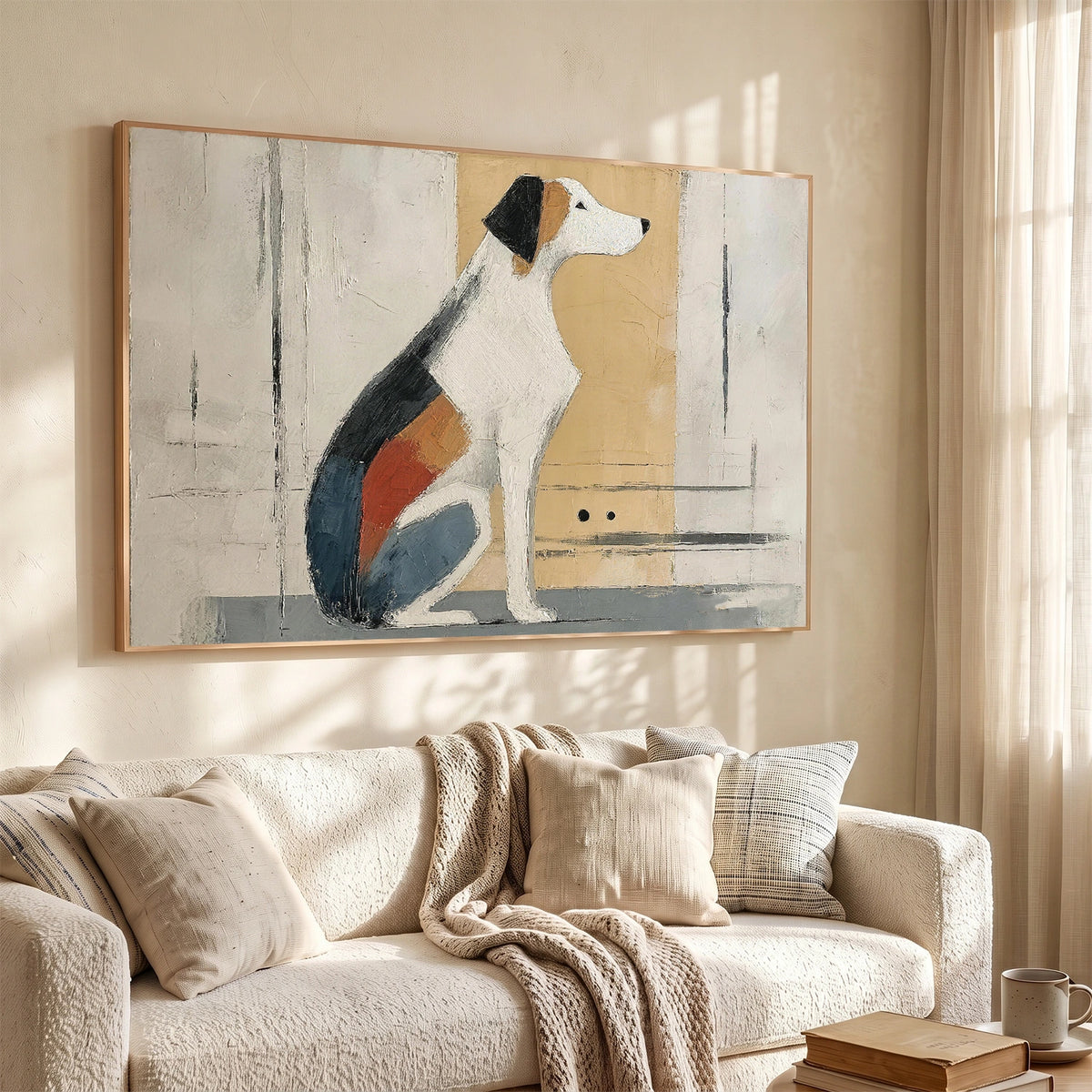 Abstract Animal Dog Wall Art #AN022