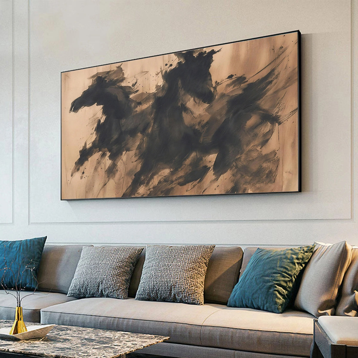Abstract Animal Horse Wall Art #AN027