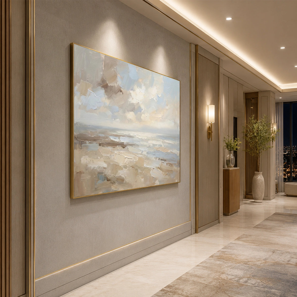 Abstract Ocean And Sky Wall Art #OS112