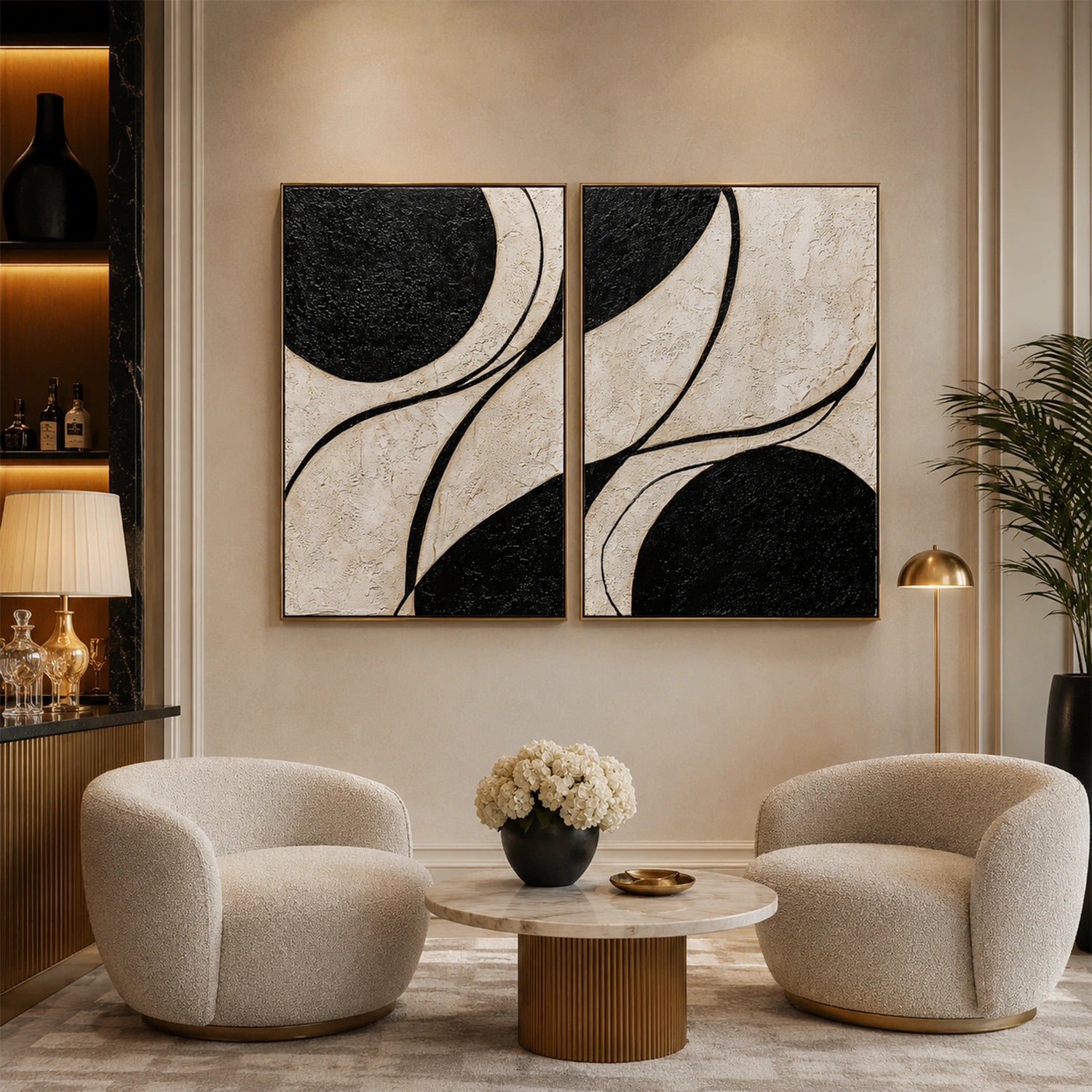Wabi Sabi Wall Art Set of 2 #WS091