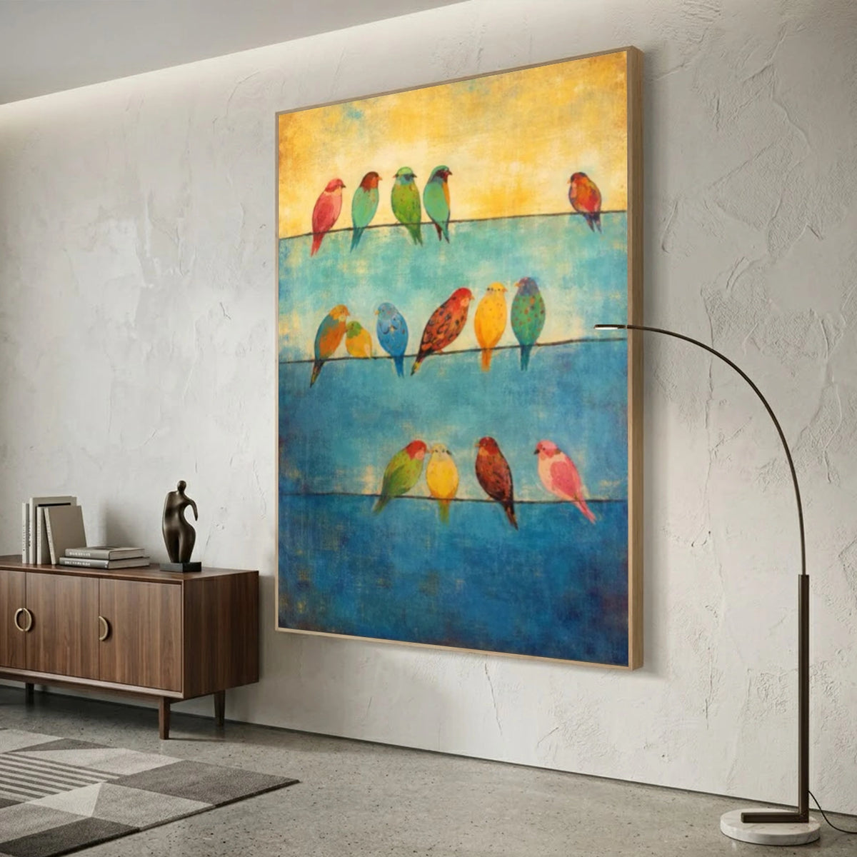Abstract Animal Bird Wall Art #AN047