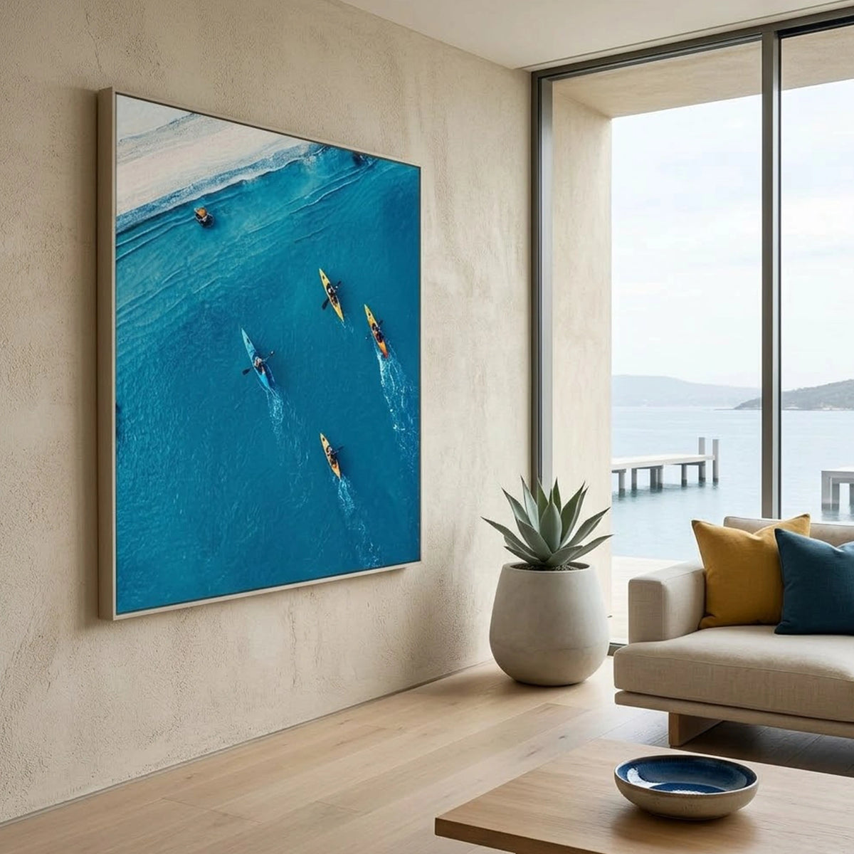 Surfing Sports Textured Wall Art #SC021