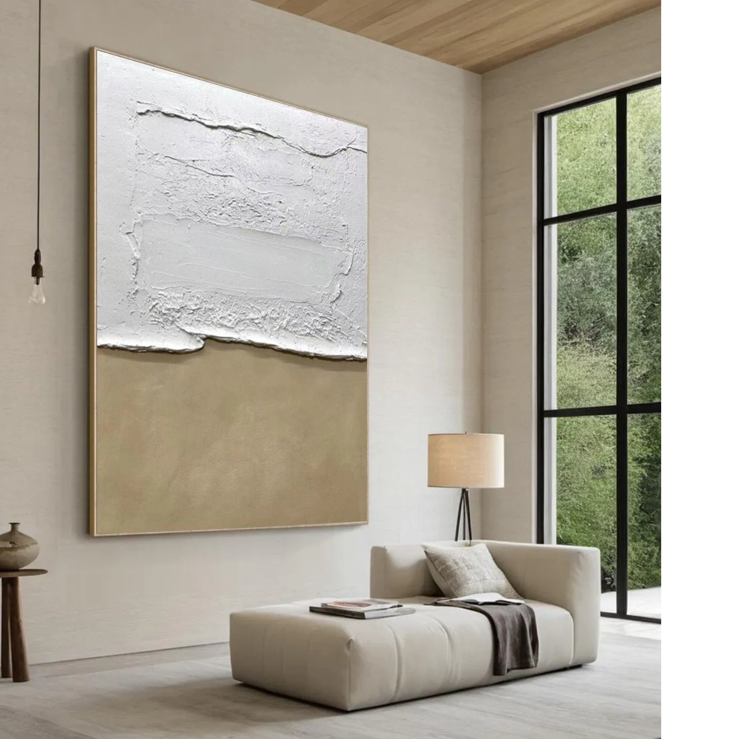 Gray Minimalist Textured Wall Art #MW016